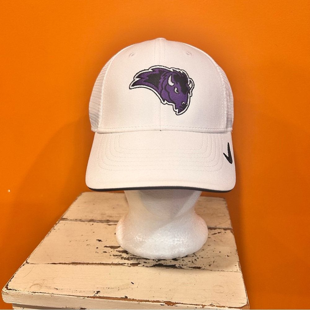 White buffalo‎ bison, Minnesota Mesh Cap with Logo dry fit.
